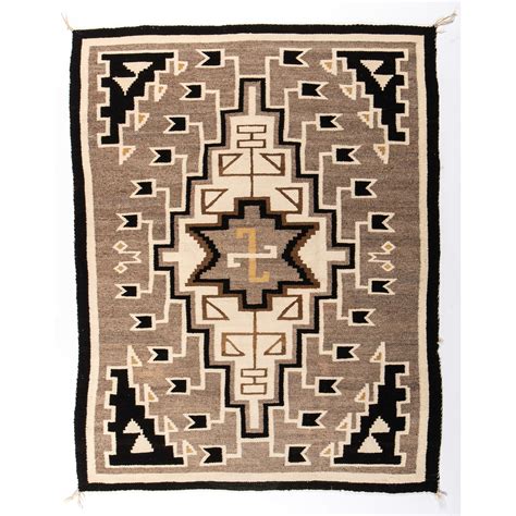 Navajo Two Grey Hills Weaving Rug Cowans Auction House The
