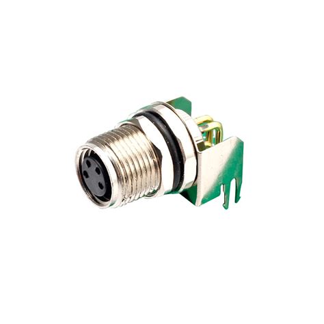 M8 Female Panel Mount Connector China Supplierm8 5 Pin 90 Degree Pcb