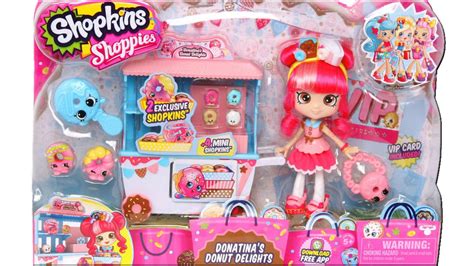 shopkins shoppies doll donatina s donut delights unboxing review youtube
