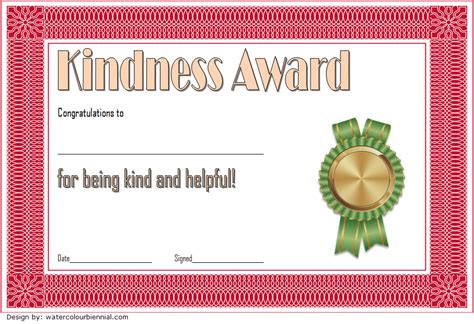 Kindness Award Printable Printable Word Searches