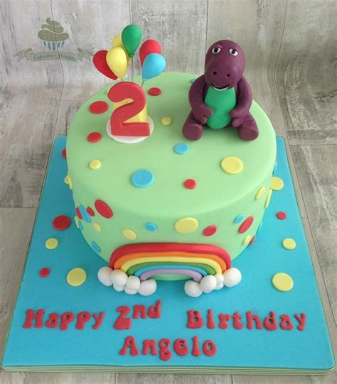 Barney Themed Cake Decorated Cake By Cupcake Heaven Cakesdecor