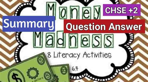 Money Madness Poem Question Answer And Summary Pdf Chse Odisha Plus 2 Class