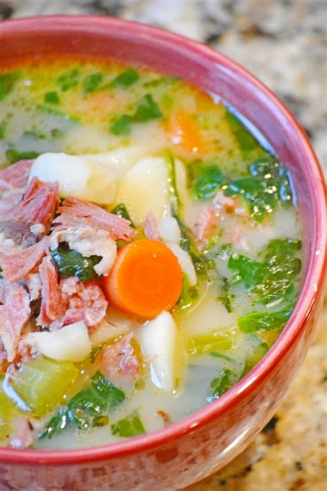 A rich hearty soup great for left over holiday ham. Ham Potato Soup - Food Fanatic