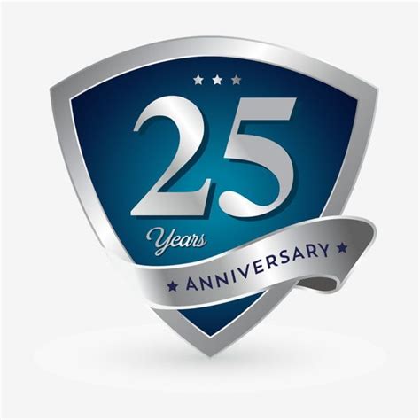 25th Anniversary Badge Logo Icon Vector And Png Di 2020