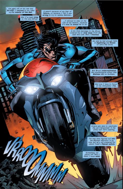 [comic excerpt] dick grayson accepts the responsibility of the cowl and becomes batman batman