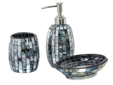 Mosaic Bathroom Set Wayfair Uk Mosaic Bathroom Accessories Glass