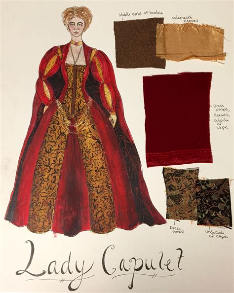Juliet and Lady Capulet Dinner Costumes (with menu) on SCAD Portfolios