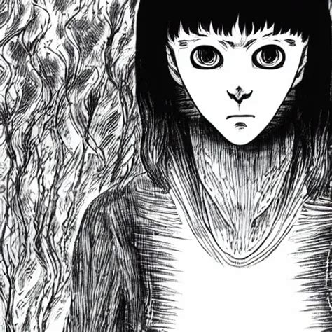 Manga Panel Of A Skinwalker Junji Ito Horror Scary Stable