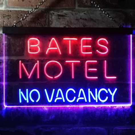 Bates Motel No Vacancy Led Neon Sign Neon Sign Led Sign Shop