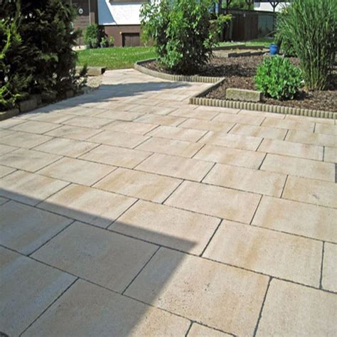 Pflegeleichte terrassenplatten von höchster qualität in vielfältigen designs, größen und farben für die gestaltung rund um haus und garten. Granit Terrassenplatten Tiago Gelb 3 cm - Natur Steine Org