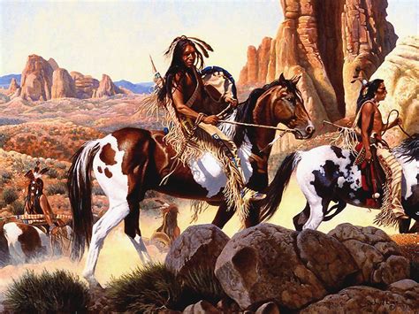 Comanche War Native American Artwork Native American Artists Native