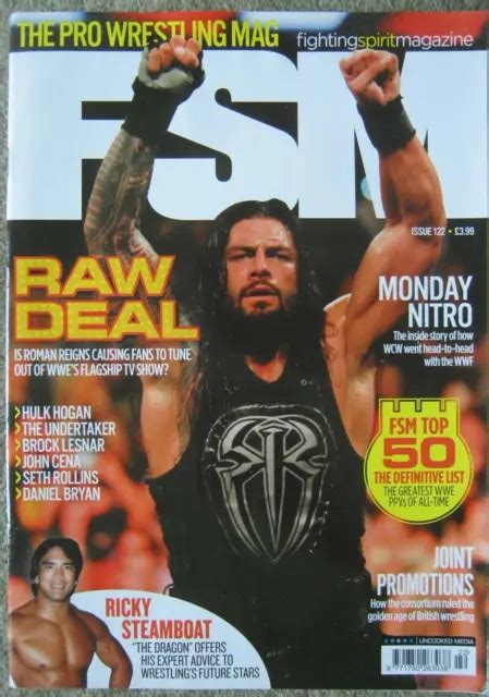 Fsm Wrestling Magazine Issue 122 Roman Reigns Ricky Steamboat Hulk