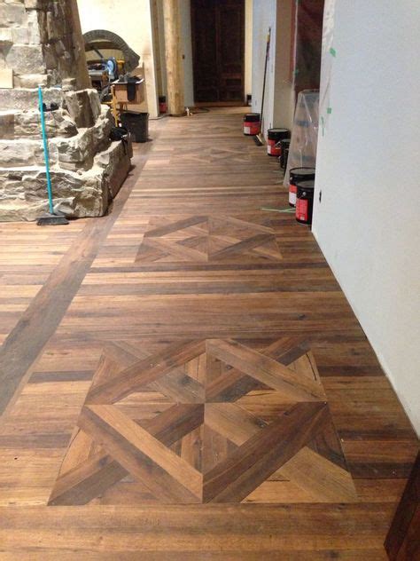 Custom Parquet Square Made From Hardwood Flooring Wood Floor Pattern