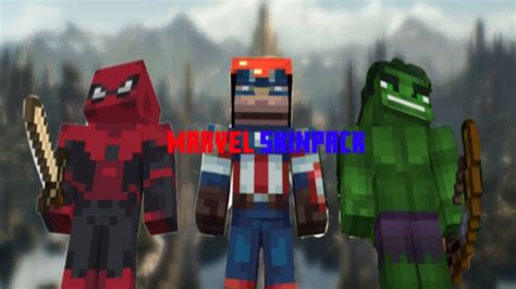 Marvel Skin Pack For Minecraft Pe Youtube