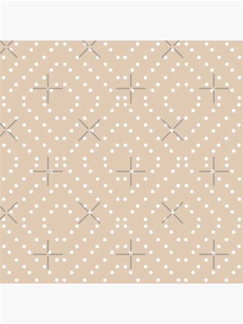 Pink Nude White Cute Geometric Dots Pattern Poster For Sale By By Jwp