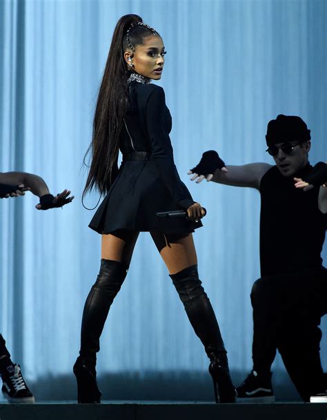 Buy Ariana Grande In Black Dress In Stock