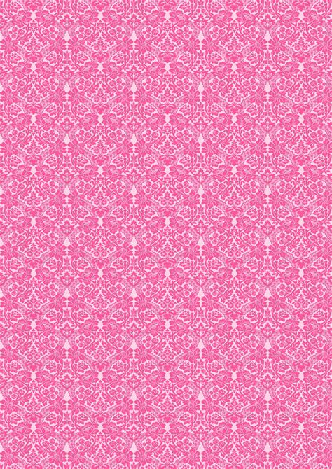 Meinlilapark Free Digital Pink Damask Scrapbooking Paper