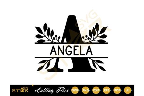 Angela Name Svg Cricut File By Star Graphic Design On Creativemarket