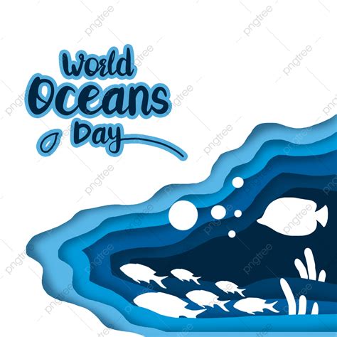 Oceans Day Clipart Hd Png Color World Oceans Day Vector Design Under
