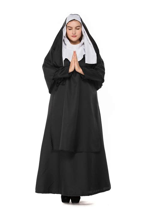 Plus Size Jesus Virgin Mary Costume 2xl Size Nun Cosplay Fancy Dress