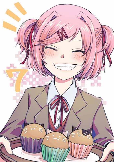 Natsuki Has Some Cupcakes For You 💗 By Mamekomagame On Twitter