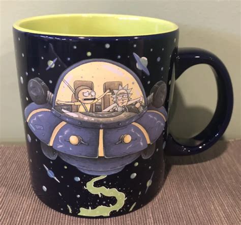 Rick And Morty Official Adult Swim Spaceship Coffee Mug 16oz Officially