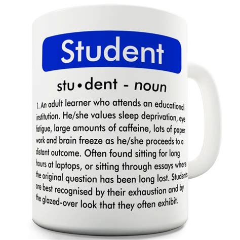 Student Definition Ceramic Novelty Mug