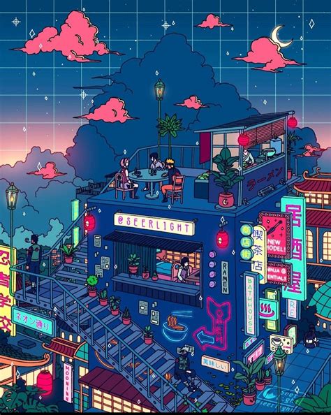 Konoha Tao Fofinha Vaporwave Wallpaper Anime Art Beautiful Anime