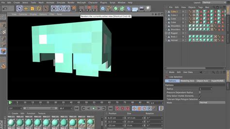 Cinema 4d Minecraft Armor Modelling Tutorial Youtube