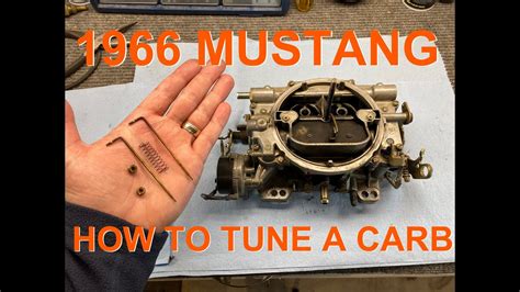 How To Tune Edelbrock 1406 Carburetor Youtube