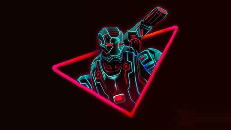 Iron Man Neon Wallpapers Wallpaper Cave