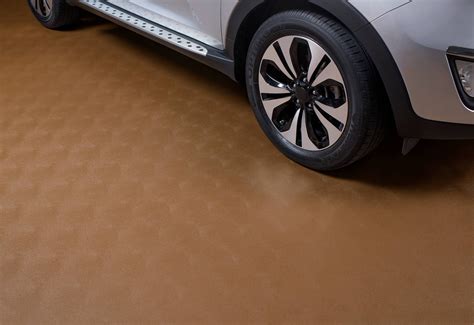 G Floor 55 Mil Levant 75x17 Sandstone Parking Pad Garage Flooring