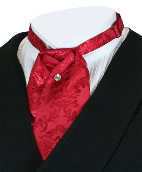 Satin Puff Tie Red Duncan