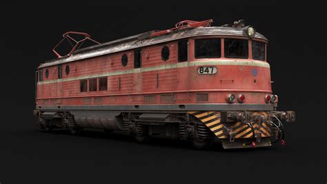 Old Locomotive Train 3d Model Cgtrader