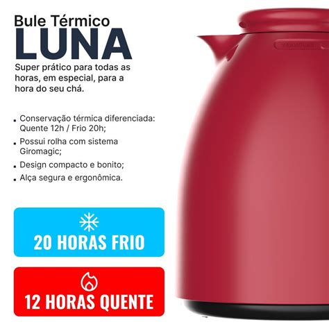 Garrafa Bule Térmico Luna 500ml Chá Café Termolar Carrefour