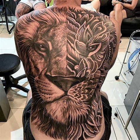 Tattoos Mens Lion Tattoo Back Tattoos For Guys Back Tattoos
