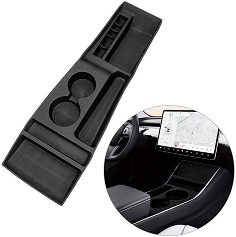 Fancytimes Center Console Organizer For Tesla Model S 2012 2013 2014