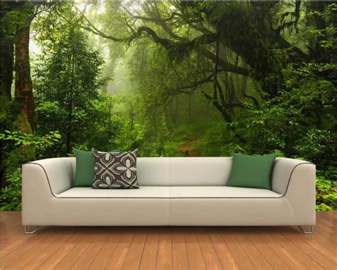 Beibehang Custom Wallpaper 3d High Definition Nature Primitive Forest