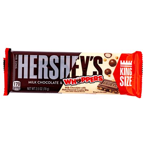Hershey's Milk Chocolate & Whoppers King Size Bar - StockUpMarket