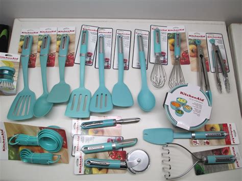 Kitchenaid Kitchen Utensils Gadgets In Aqua Sky Haqa Each Sold Separately Ebay