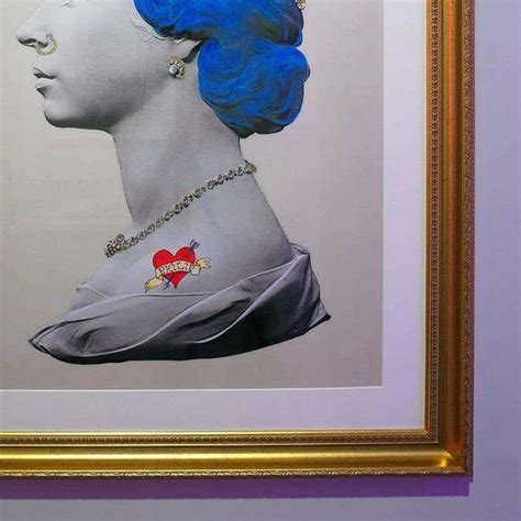 illuminati neon large blue punk queen framed the art hound gallery