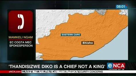 Diko, the husband of the president's spokesperson. ECape COGTA talk Thandisizwe Diko's monarchy - YouTube