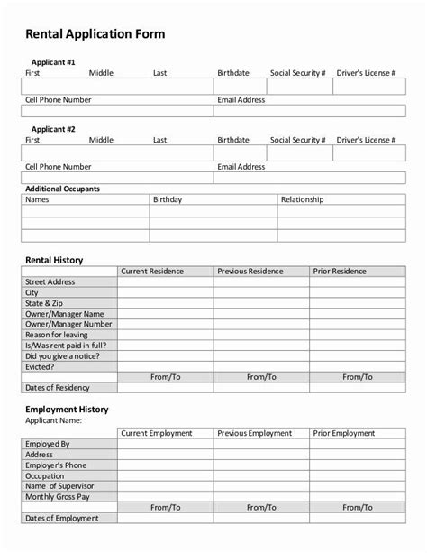 You do not need consent from the person you are conducting a background check on, unless it is for employment purposes. 30 Employment History form Template in 2020 | Rental ...