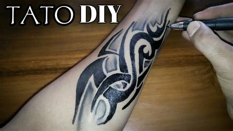 Whether you are getting your first tattoo and want some easy artwork or adding to a growing collection. TATO TRIBAL SEDERHANA & SIMPLE | DIY - YouTube
