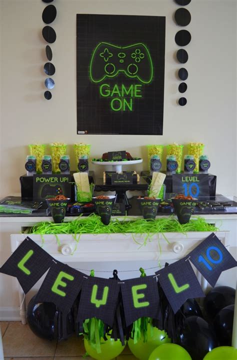 Is the birthday boy a true outdoorsman? Super Cool Gamer Birthday Party - Pretty My Party - Party ...