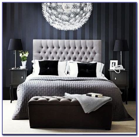 Grey bedroom inspo grey interior bedroom silver mirror side tables. Image result for navy blue and grey bedroom ideas | Fresh ...