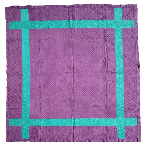 Pastel Amish Hole In The Barn Door Quilt From Ohio at 1stDibs