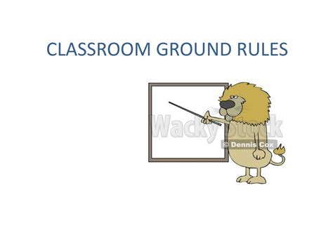 PPT CLASSROOM GROUND RULES PowerPoint Presentation Free Download ID