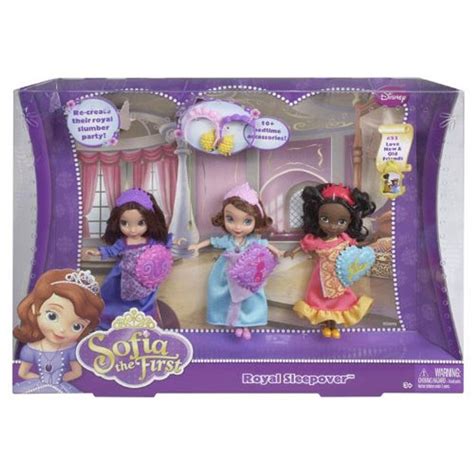 Sofia The First Royal Sleepover Doll 3 Pack Bubble N Squeak Toys