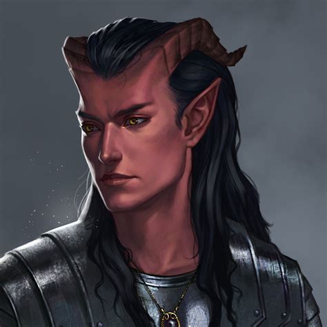 Tiefling In 2021 Character Portraits Dungeons And Dragons Characters